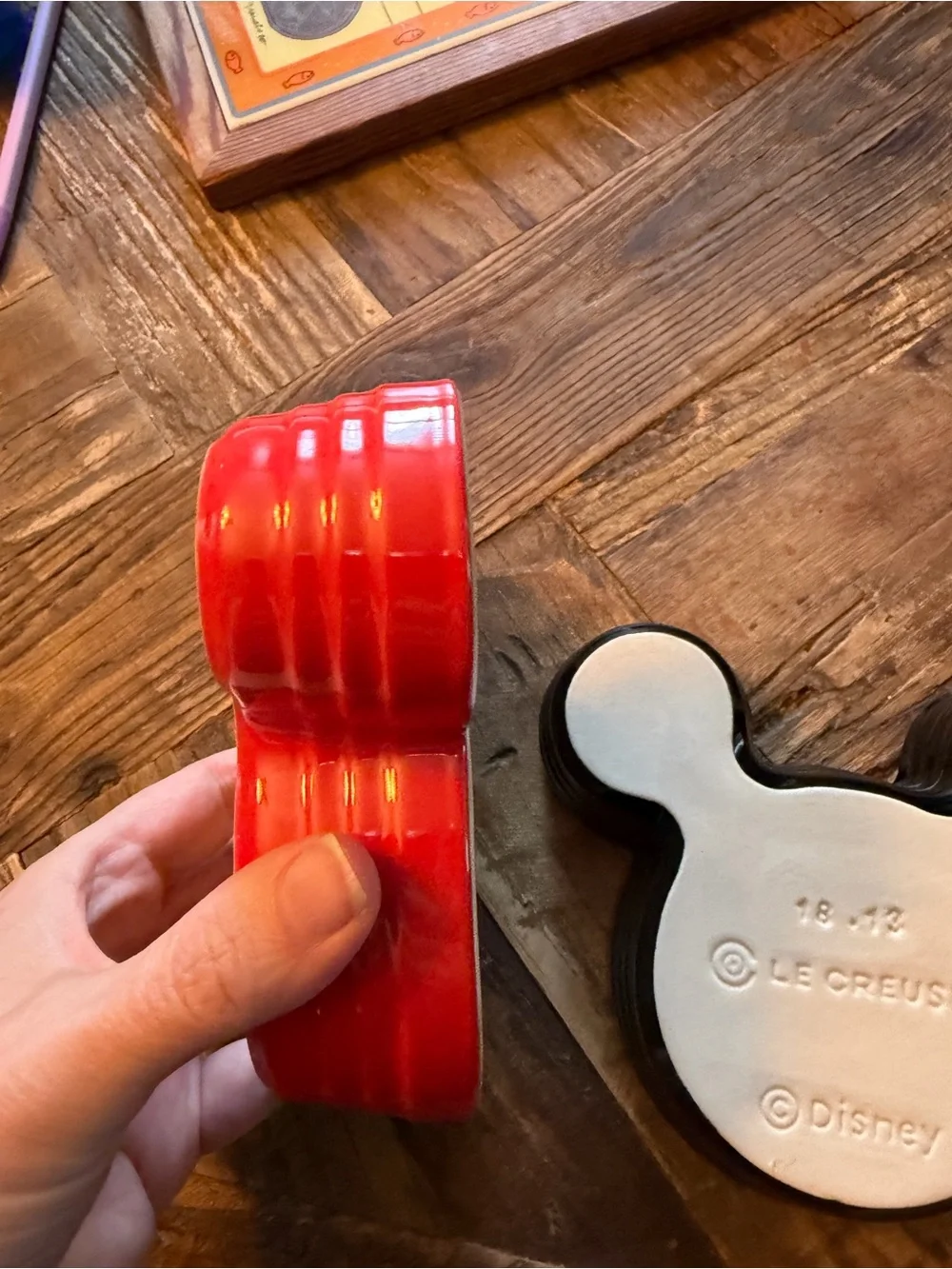 Le Creuset enameled mickey